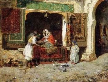 unknow artist Arab or Arabic people and life. Orientalism oil paintings  261